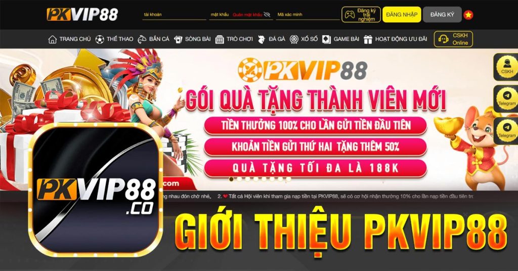 Pkvip88 tặng 88k – Chương trình khuyến mãi độc quyền